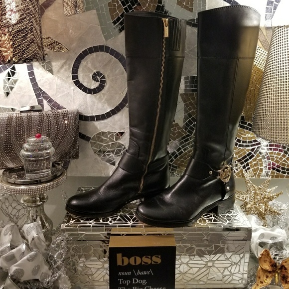 Michael Kors Shoes - Michael Kors Fulton Leather Riding Boots